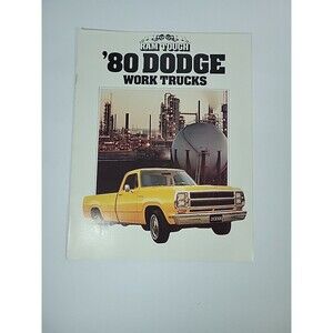 1980 DODGE WORK TRUCK SALES BROCHURE / ORIGINAL DEALERSHIP PICKUP CATALOG